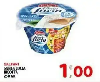 Mio Market Galbani Ricotta Santa Lucia 250 G(ml) offerta