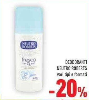Conad Neutro Roberts Deodorante offerta