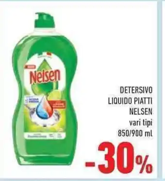 Conad Nelsen Detersivo Liquido Piatti vari tipi 850/900 ml offerta