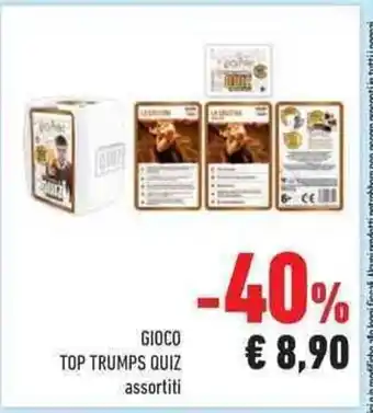 Conad Gioco Top Trumps Quiz assortiti offerta