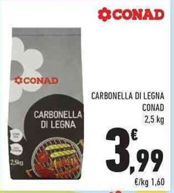 Conad Conad Carbonella di Legna 2,5 kg offerta