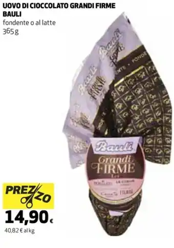 Coop Bauli Uovo di Cioccolato Grandi Firme 365 g offerta