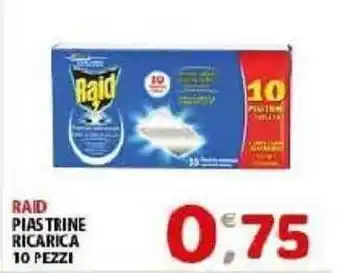 Mio Market Raid Piastrine Ricarica 10 pezzi offerta
