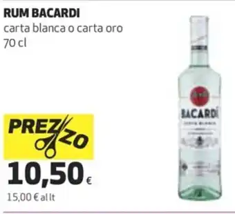 Coop Bacardi Rum 70 cl offerta