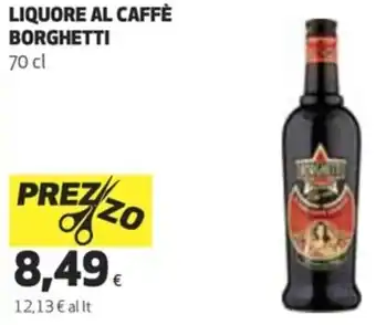 Coop Borghetti Liquore Al Caffè 70 cl offerta