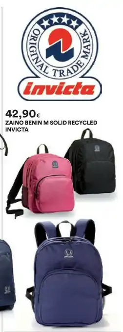 Coop Invicta Zaino Benin M Solid Recycled offerta