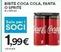 Coop Coca Cola Bibite Zero Zuccheri/ Fanta/ Sprite offerta