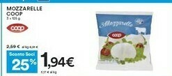 Coop Coop Mozzarelle offerta