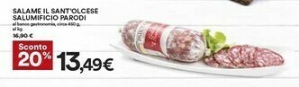 Coop Salumificio Parodi Salame Il Sant'olcese offerta