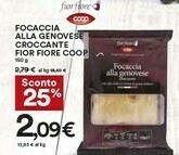 Coop Coop Focaccia Alla Genovese Croccante Fior Fiore offerta