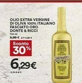 Coop Donte & Ricci - Olio Extra Vergine Di Oliva 750 G(ml) offerta