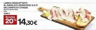 Salumificio Chiesa - Lardo Basilico Genovese DOP 120 G(ml)