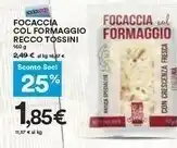 Coop Tossini Recco - Focaccia All'Olio D'Oliva 150 G(ml) offerta