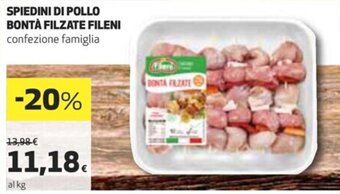 Coop Spiedini Di Pollo Bontà Filzate Fileni offerta