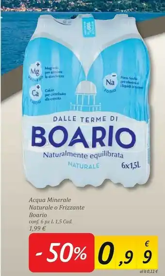 Carrefour Market Boario Acqua Minerale Naturale offerta