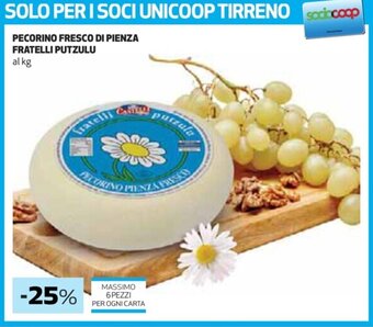 Coop Pecorino Fresco di Pienza Fratelli Putzulu offerta