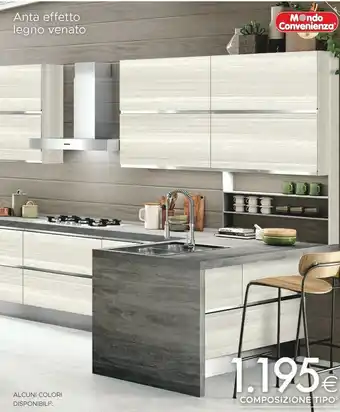 Mondo Convenienza Cucina Olmo Bianco offerta