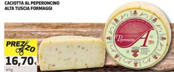 Coop Caciotta Al Peperoncino Alta Tuscia Formaggi offerta