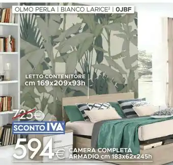 Mondo Convenienza Letto Contenitore Cm 169x209x93h offerta