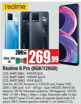 Vobis Realme 8 Pro offerta