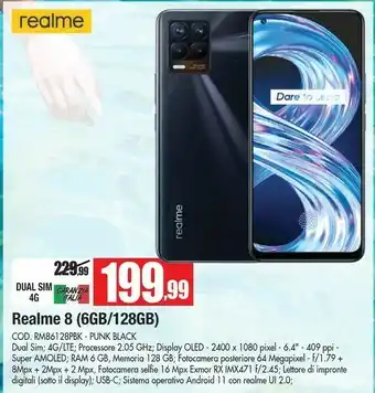 Vobis Realme 8 RM86128PBK offerta