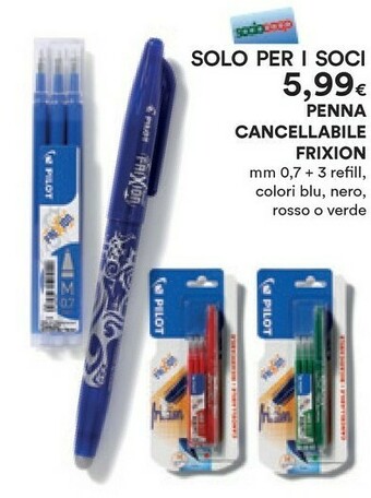 Coop Pilot Penna Cancellabile Frixion offerta