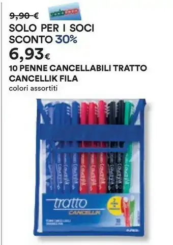 Fila 10 Penne Cancellabili Tratto Cancelliik