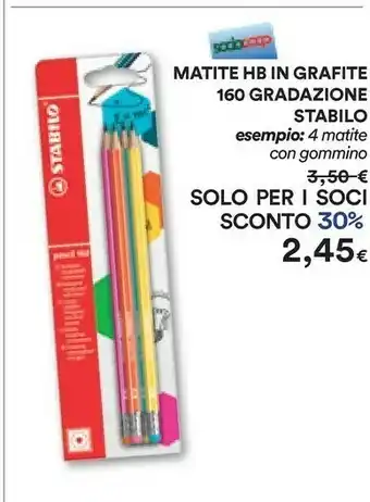 Coop Stabilo 6 Matite 160 HB offerta