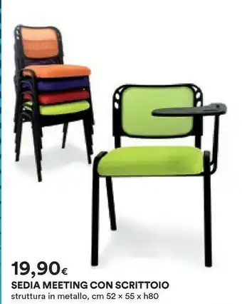 Coop Sedia Meeting Con Scrittoio offerta