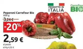 Carrefour Peperoni Bio offerta