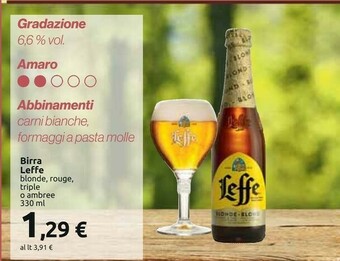 Carrefour Leffe - Blonde 330 g(ml) offerta