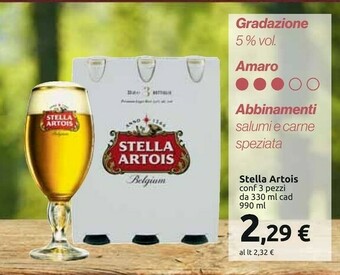 Carrefour Stella artois Birra offerta