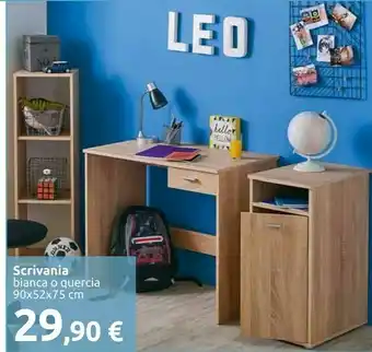 Carrefour Scrivania Bianca O Quercia offerta