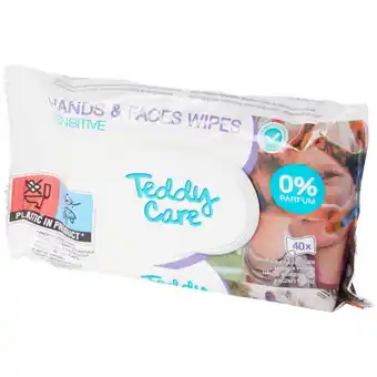 Action Salviette umidificate mani e viso teddy care sensitive offerta