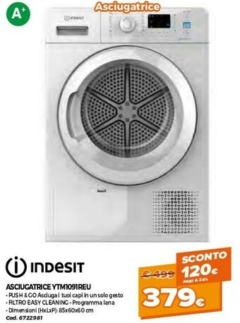 Indesit Asciugatrice