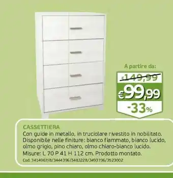 Olmo Cassettiere