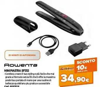 GRANCASA Rowenta Piastra per capelli offerta
