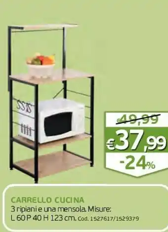 GRANCASA Carrello cucina offerta
