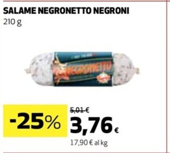 Coop Salame Negronetto Negroni 210 g offerta