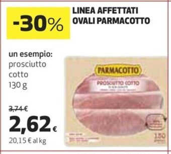 Coop Linea Affettati Ovali Parmacotto 130 g offerta