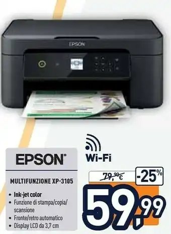Unieuro Epson Expression Home XP-3105 offerta