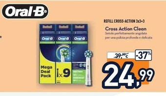 Unieuro Oral b Refill Cross-action 3x3+3 offerta