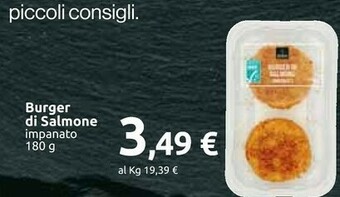 Carrefour Burger Di Salmone Impanato offerta