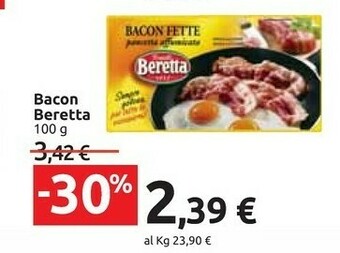 Carrefour Fratelli Beretta - Bacon Fette Pancetta Affumicata 100 G(ml) offerta