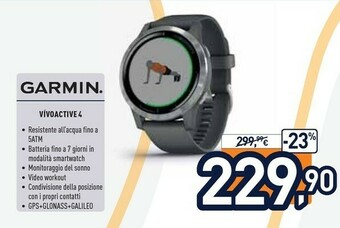 Unieuro Garmin Vìvoactive 4 offerta