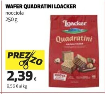 Coop Loacker Wafer Quadratini 250 g offerta