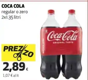 Coop Coca Cola 2x1,35 litri offerta