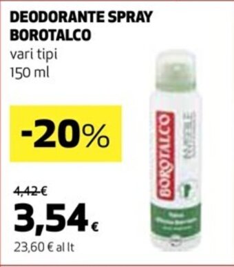 Coop Borotalco Deodorante Spray 150 ml offerta
