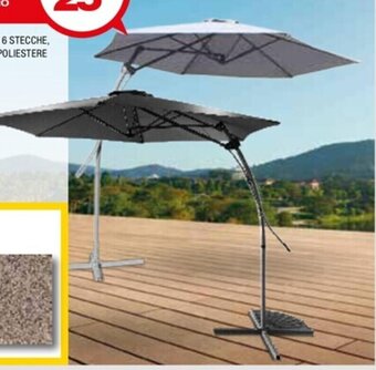 Bricofer Gardenia Ombrellone Nairobi Ø 3 mt offerta