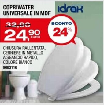 Idrak Copriwater Universale in MDF